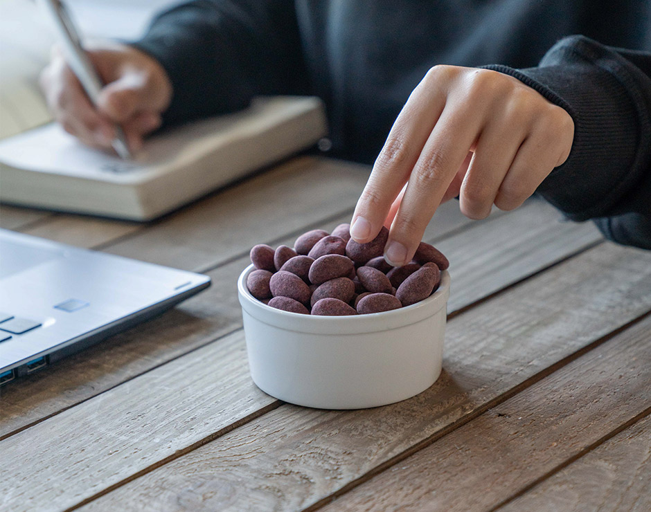 Raspberry & Dark Chocolate Almonds Alison's Pantry