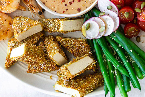 Seed and Spice Crusted Tofu